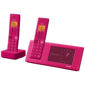 SHARP - 2-16 シャープ　インテリアホン+子機1台 Amazon | シャープ 電話機 インテリアホン JD-4C2CW-P [ピンク系